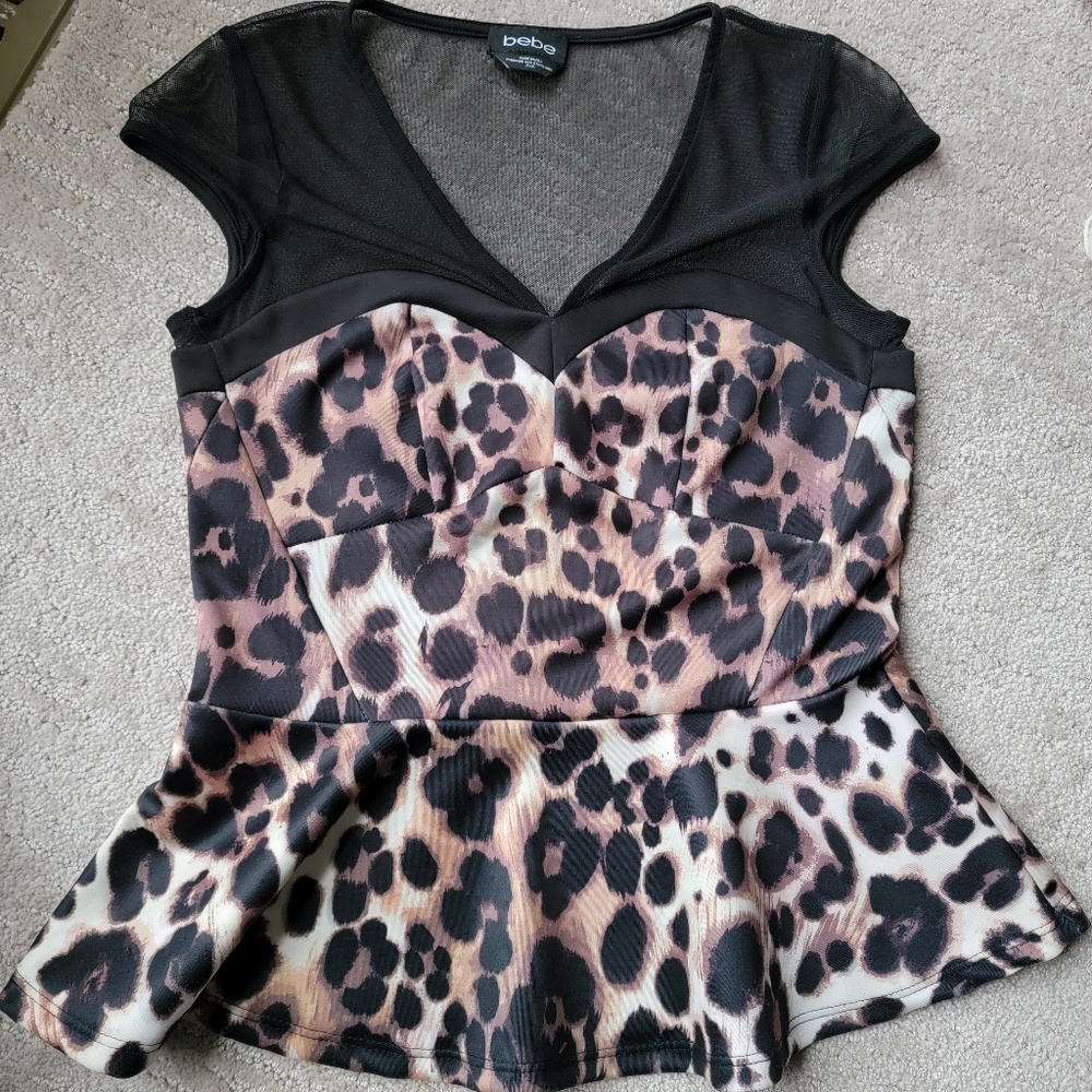 Bebe Cheetah top